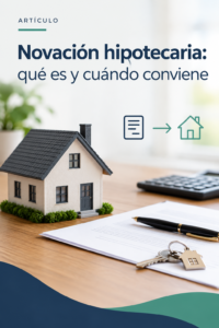 Novación hipotecaria: qué es y cuándo conviene
