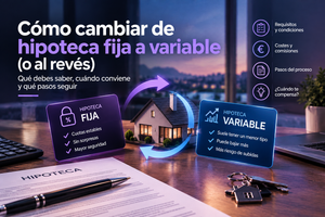 Cómo cambiar de hipoteca fija a variable (o al revés)